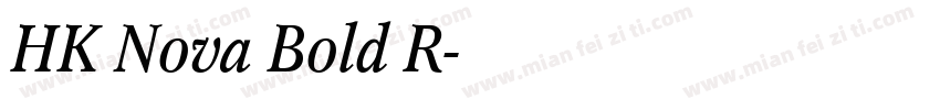 HK Nova Bold R字体转换